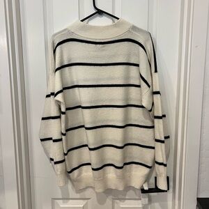 Black & white stripe sweater